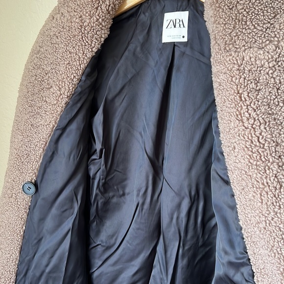 Zara tan faux shearling coat - Picture 10 of 12
